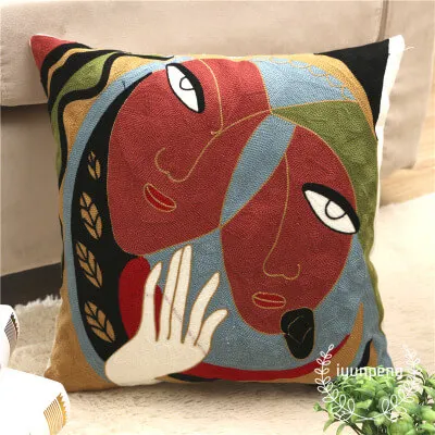 LeRadore Кот с рисунками из мультфильмов хлопковые чехлы на подушки с вышивкой 45 см* 45 см домашний Декор Подушка Чехол бросок - Цвет: STYLE 4