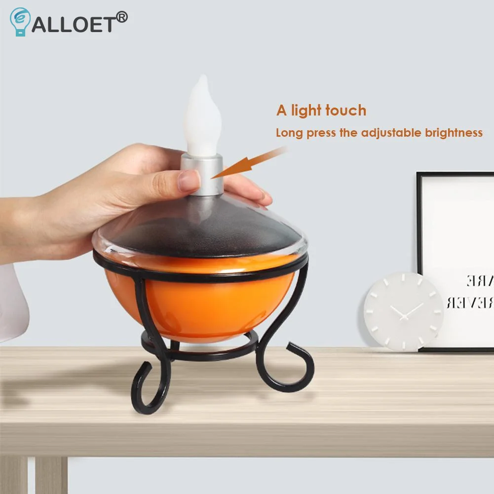 

Светодиодная лампа-Свеча на солнечной батаресветодиодный, водонепроницаемый уличный садовый светильник с сенсорным датчиком, красивый кр...