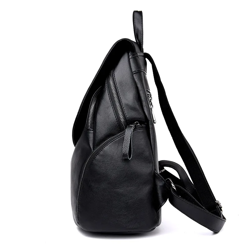 Модный женский рюкзак высококачественный кожаный школьный для