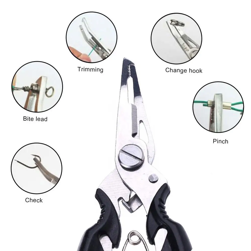 Рыболовные плоскогубцы + оксфордская сумка ножницы оплетка леска приманка резак