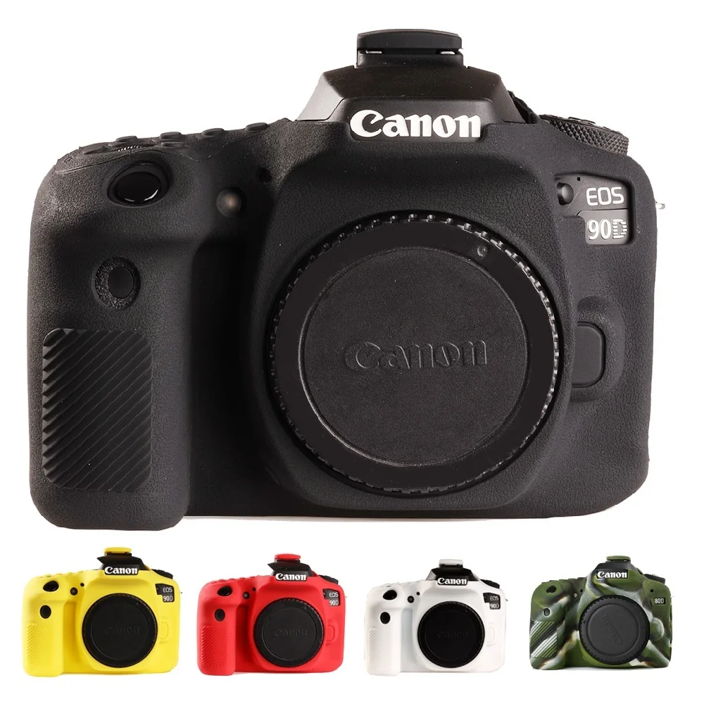 Мягкий силиконовый защитный чехол для камеры Canon 5D3 5diii 5D4 5DIV 6D2 6DII 80D 90D 1DX 1DX2