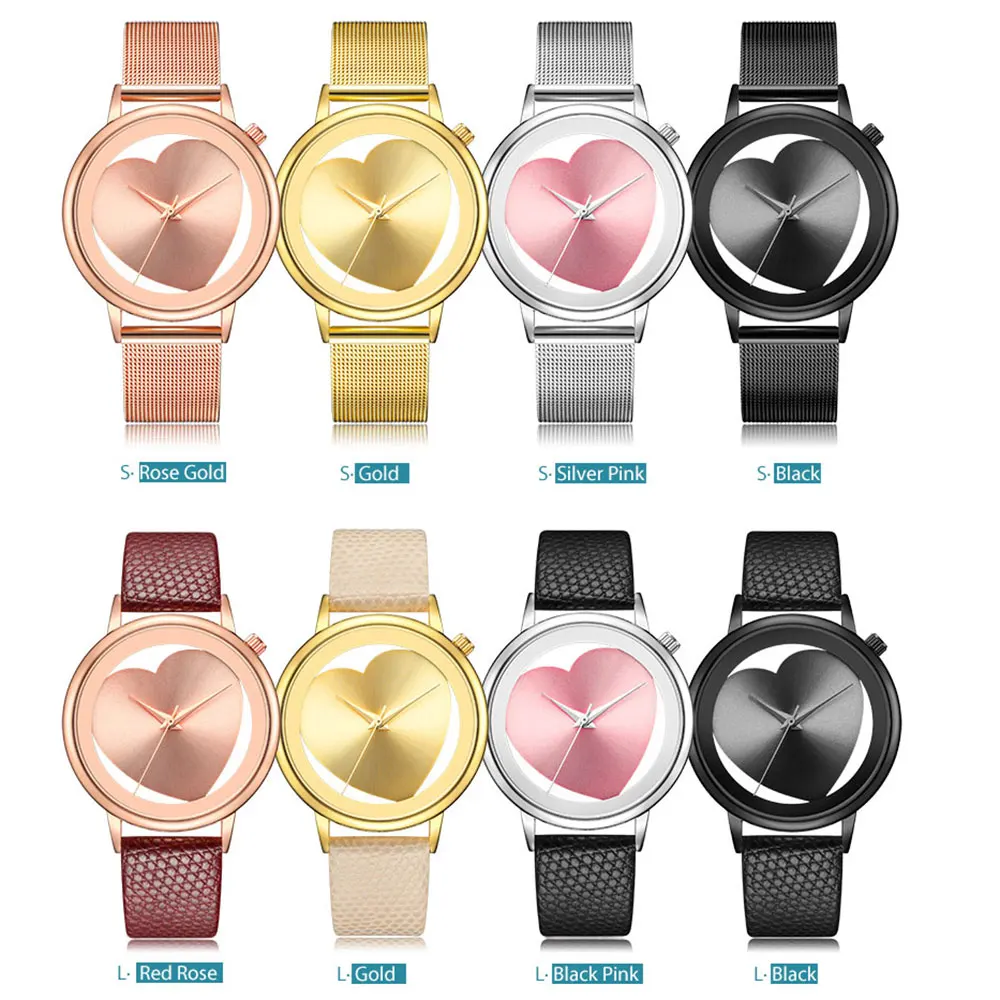 Прозрачный цветной дизайн кварцевые сетки Группа женщин смотреть модное платье