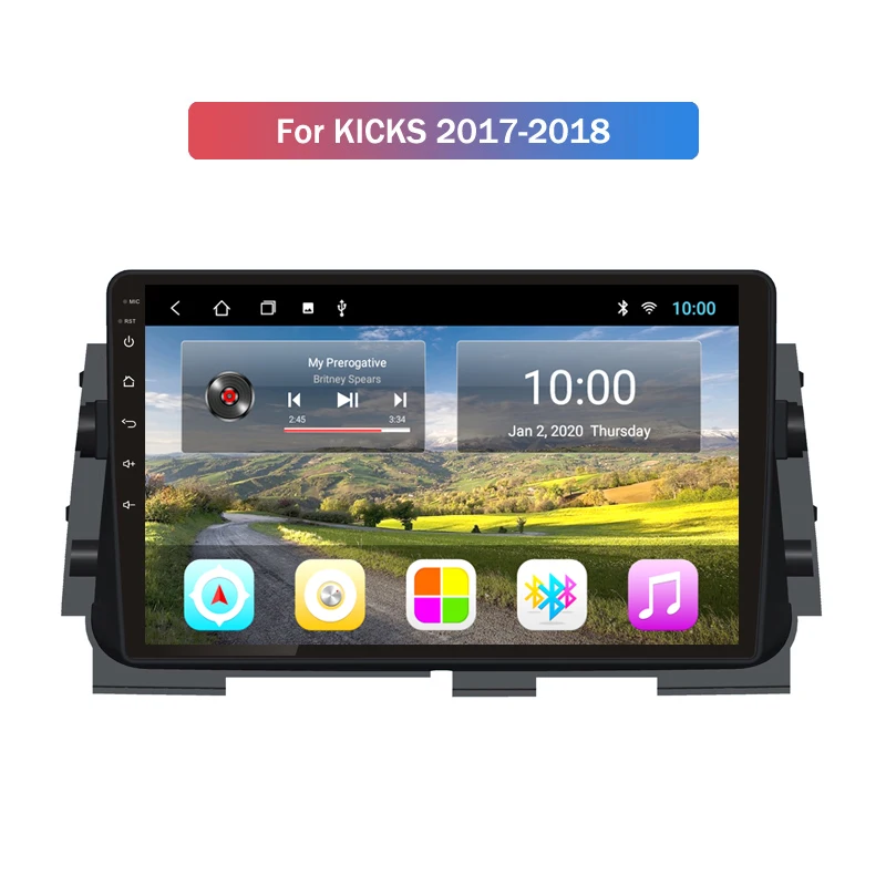 

Автомобильный радиоприемник 2G RAM 9 дюймов Android 9,1 автомобильный Dvd Gps-навигатор для Nissan Kicks 2017-2018 мультимедийная радиосистема