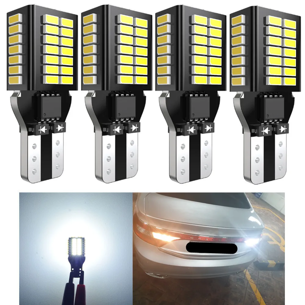

4x T15 W16W LED Canbus Bulbs Car Backup Reverse Lights For Nissan Leaf Primera P12 Navara D40 Qashqai j10 j11 Juke Tiida X-Trail
