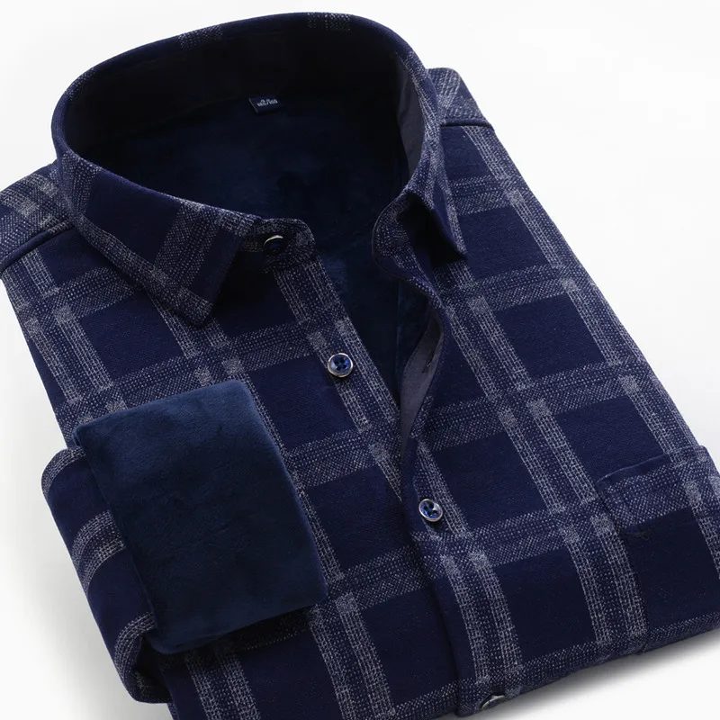 Рубашка с длинным рукавом в клетку размеры от XXL до 10XL|Классические| |