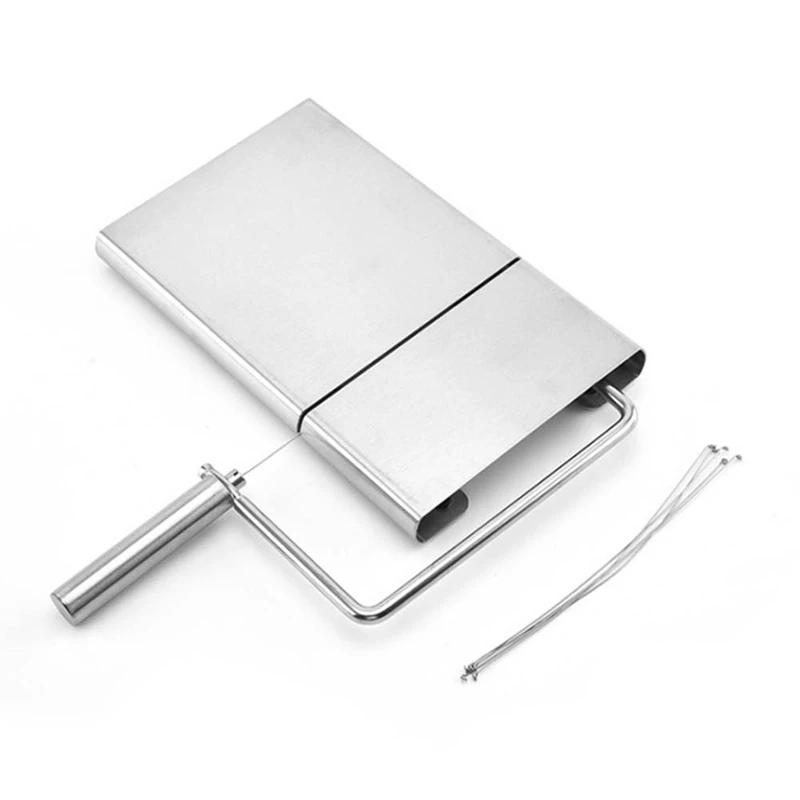 

Cheese Slicer Stainless Steel Wire Cutter with Serving Board for Hard and Semi Hard Cheese Butter Kitchen Accessories Tools