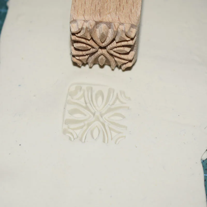 Деревянный штамп Diy рельефная скульптура модель Керамическая керамика Полимерная глина инструменты деревянные штампы