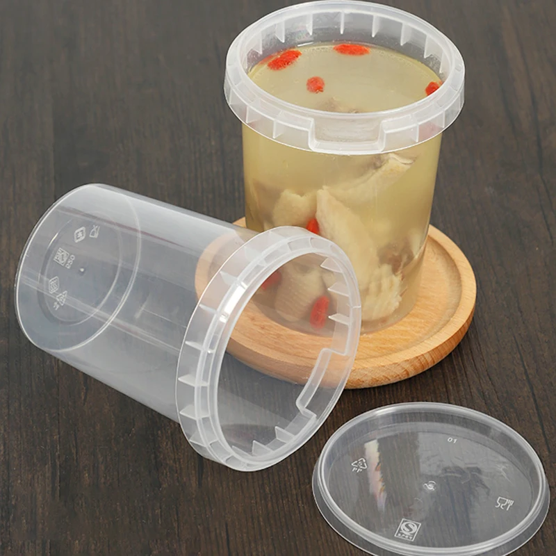 One-time Bowl Disposable Package Soup Cup Sealed Leakproof C
