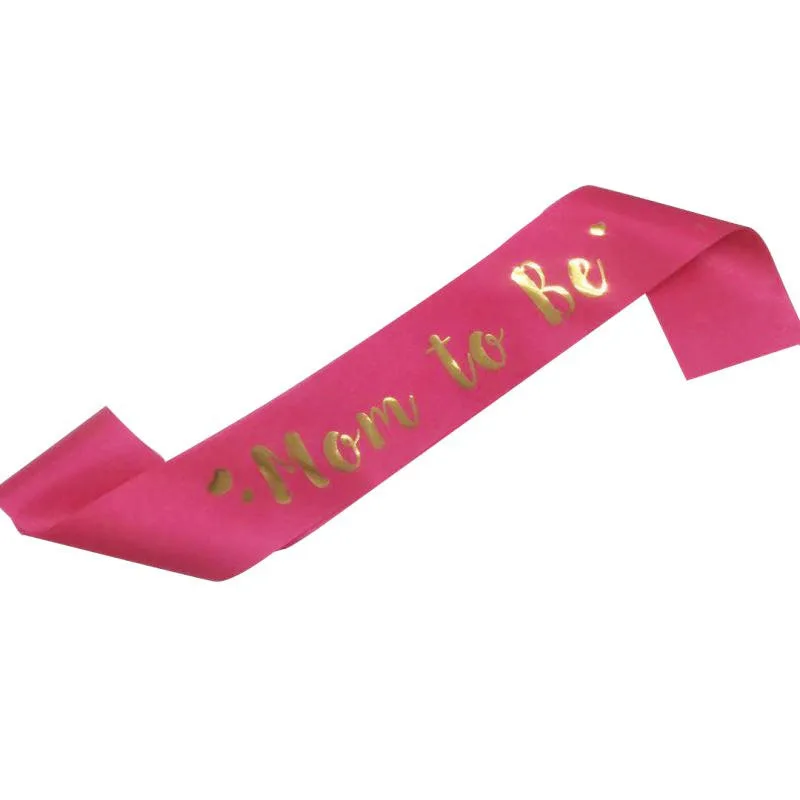 hot pink sash Mom To Be Тиара повязка на голову для вечеринки будущей матери, для мальчиков и девочек Пол раскрыть вечерние объявление беременности украшения идей расходные материалы - Цвет: hot pink sash