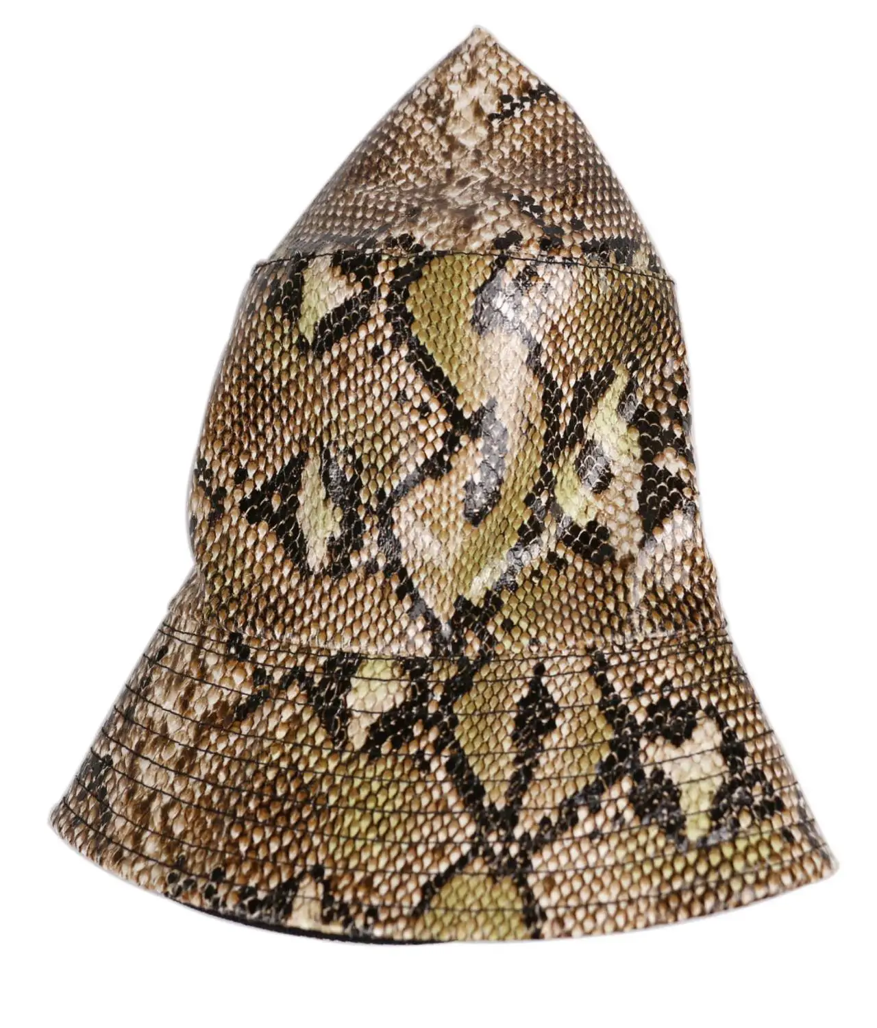 FOXMOTHER Новая мода Casquette змеиный принт кожаные шляпы с полями женские ботинки в