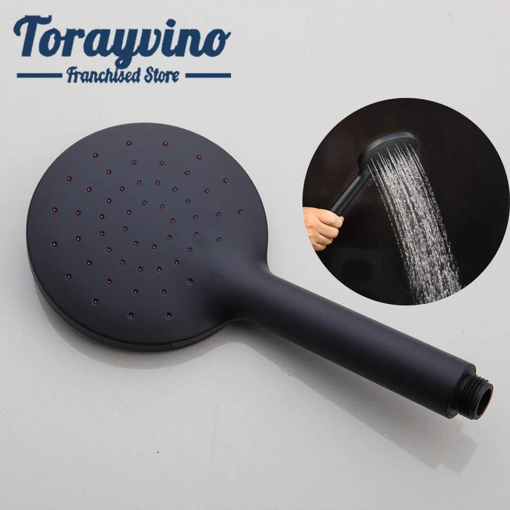 Torayvino насадка для душа с дождевой насадкой матовый черный душ водосберегающий