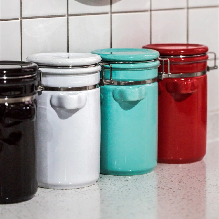 Креативные фарфоровые герметичные весы с крышкой емкость для хранения чая банки