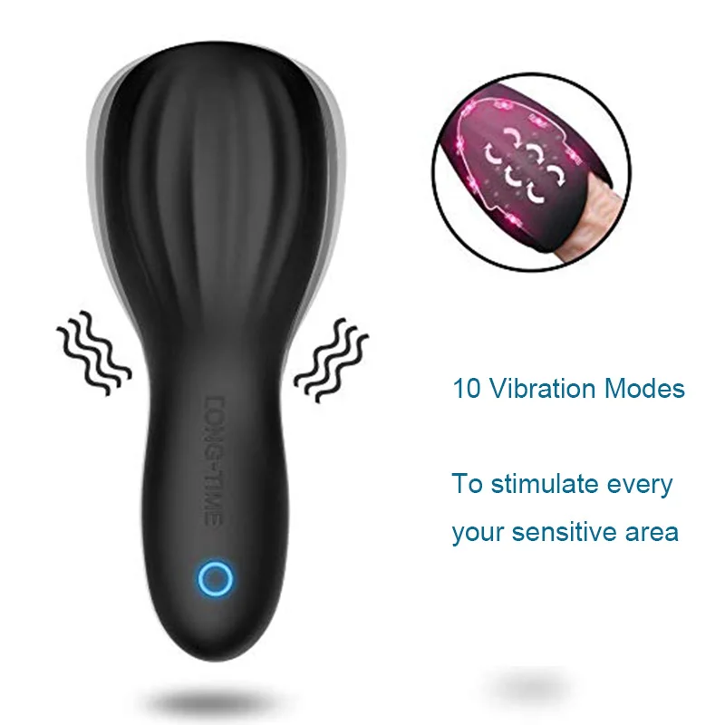 10-дюймовый вибратор для пениса Мужской мастурбатор автоматический оральный