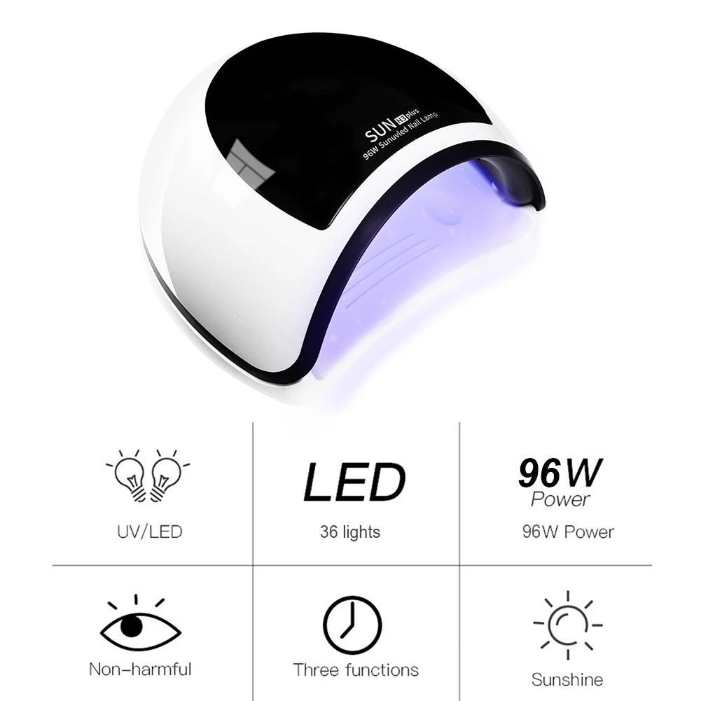 

96W UV 36LED Lamp Nail Dryer Curing Gel Auto Sensor Nail Polish Drying Lamp EU Nails Art Manicure Tools