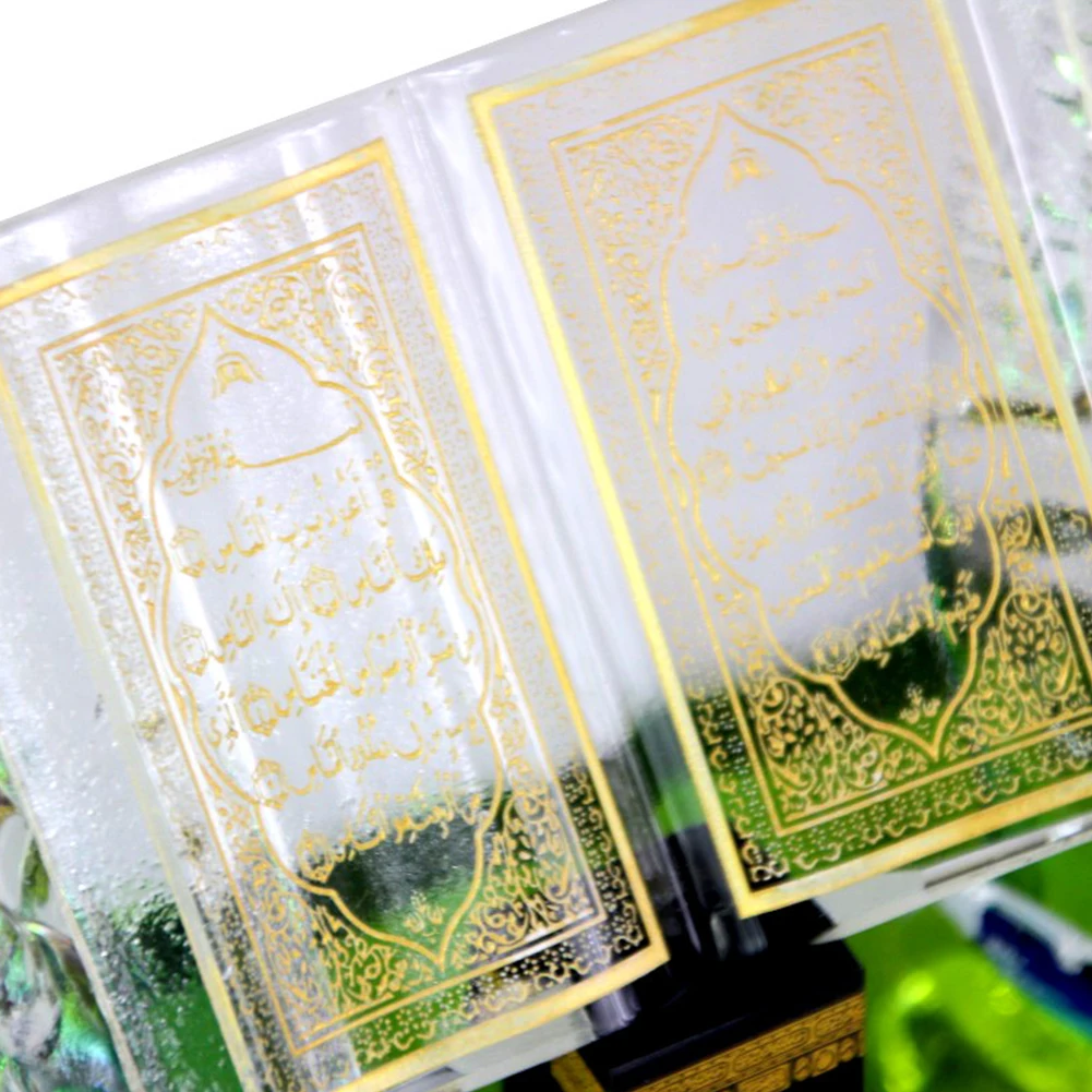 

Muslim Crystal Ornament Israel Kafan Turkey Mini Clystal Church Crafts Model Islam Dubai Arab Muslim Office Car Home Decoration