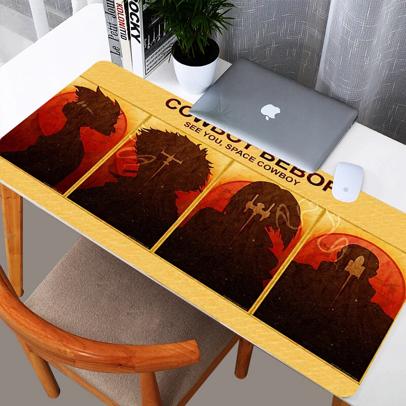 cowboy bebop gaming mousepad 2mm thickness new arrive large size 400mm900mm washable rubber mouse pad mat for laptop free global shipping