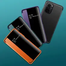 Solid Color Leather Phone Case For Xiaomi 10 Lite 10TPro 11Ultra POCO Redmi K40Pro Note10 Pro P0CO-F3 P0CO-X3 M3 TPU Soft Cover