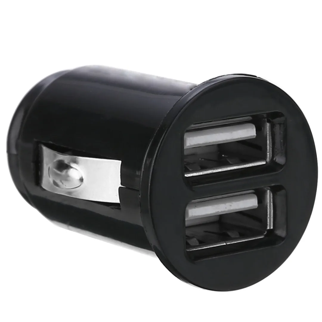 Автомобильный Грузовик с двумя портами USB мини адаптер зарядного устройства для