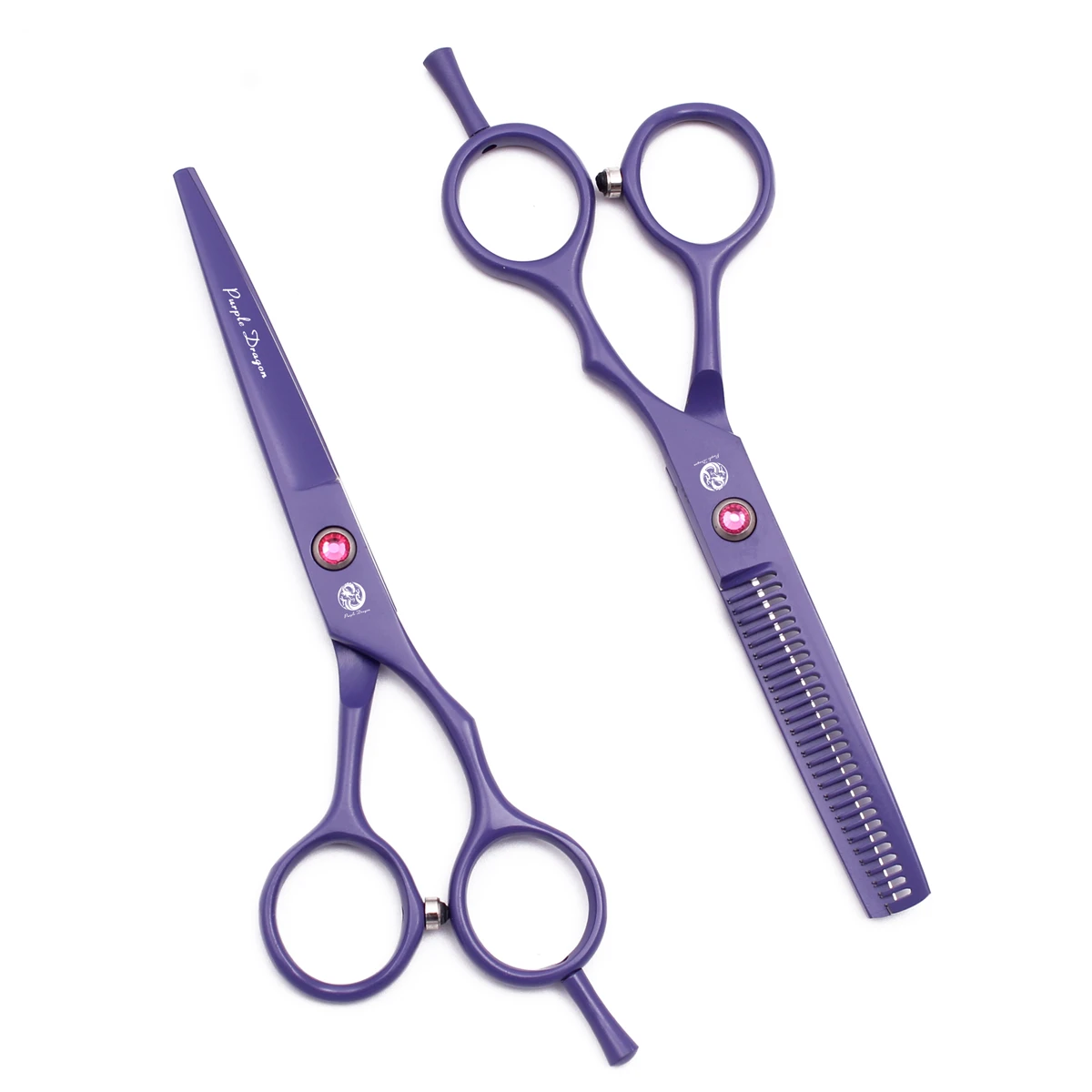 Парикмахерские ножницы для стрижки волос 5 дюйма фиолетовые драконы японская