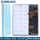 Оригинальный Super Amoled Note10 LCD с рамкой для Samsung Galaxy Note 10, N970F, N9700, ЖК-дисплей, сенсорный экран, дигитайзер с пятнами