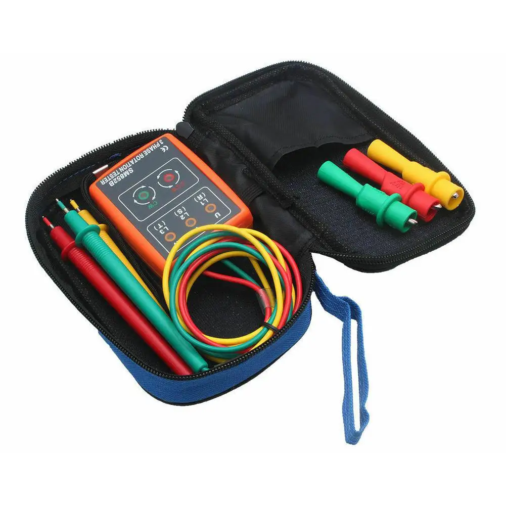 MeterMall SM852B 3 фазы последовательного вращения тестер светодиодный индикатор