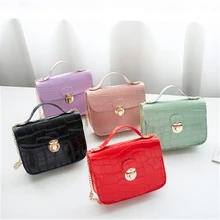 2021 Fashion Women Small Crossbody Bag Classic Crocodile Pattern Shoulder Handbags Lightweight Chain Strap Messenger Purse