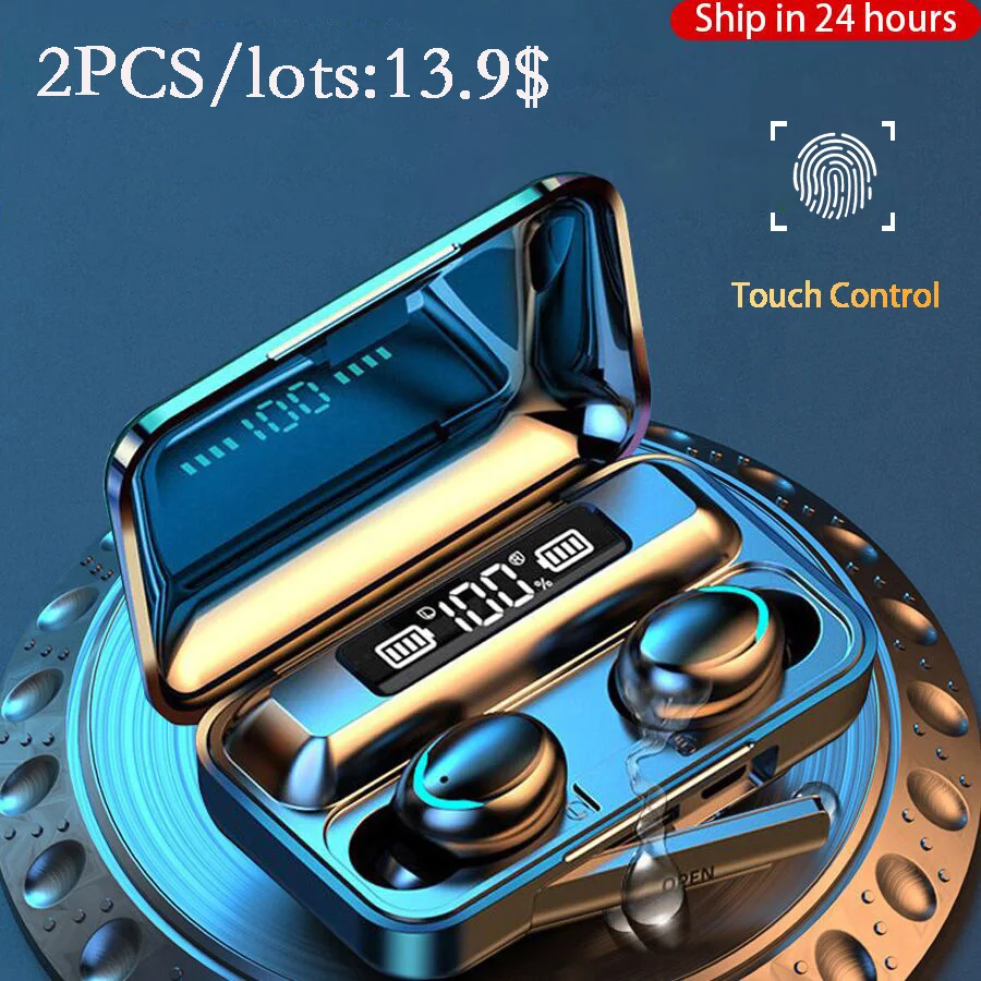 Наушники вкладыши TWS с Беспроводной наушники Bluetooth 5 1 9D бас стерео