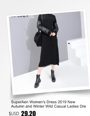 SuperAen, новинка, корейский стиль, футболки женские, свободные, плюс размер, водолазка,, необычные, одноцветные, с длинным рукавом, Футболки женские