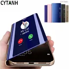 Note 10 Lite чехол умный зеркальный флип чехол для Samsung Galaxy Note 10 Plus Note10 Light Hot Luxury Book Phone Cover Fundas Coque