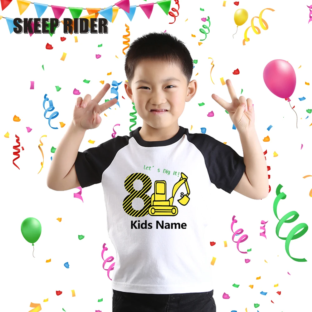 Футболка с Короткими Рукавами Летняя футболка для маленьких мальчиков реглан