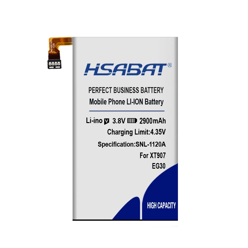 Аккумулятор HSABAT 2900 мАч EG30 для Motorola Droid RAZR M XT905 XT907 XT890 XT902 XT980 MXT901 высококачественный