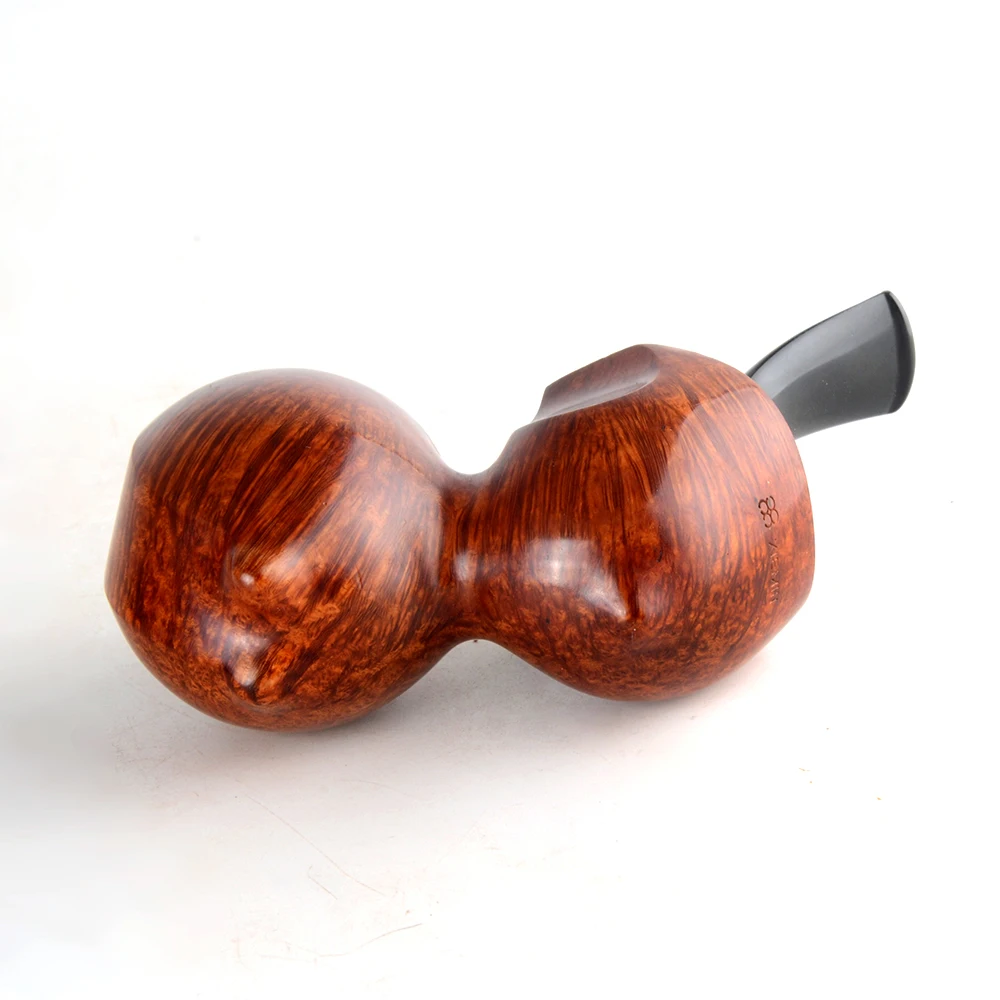 Ручная работа briar труба гладкая готовая деревянная трубка для курения табака #