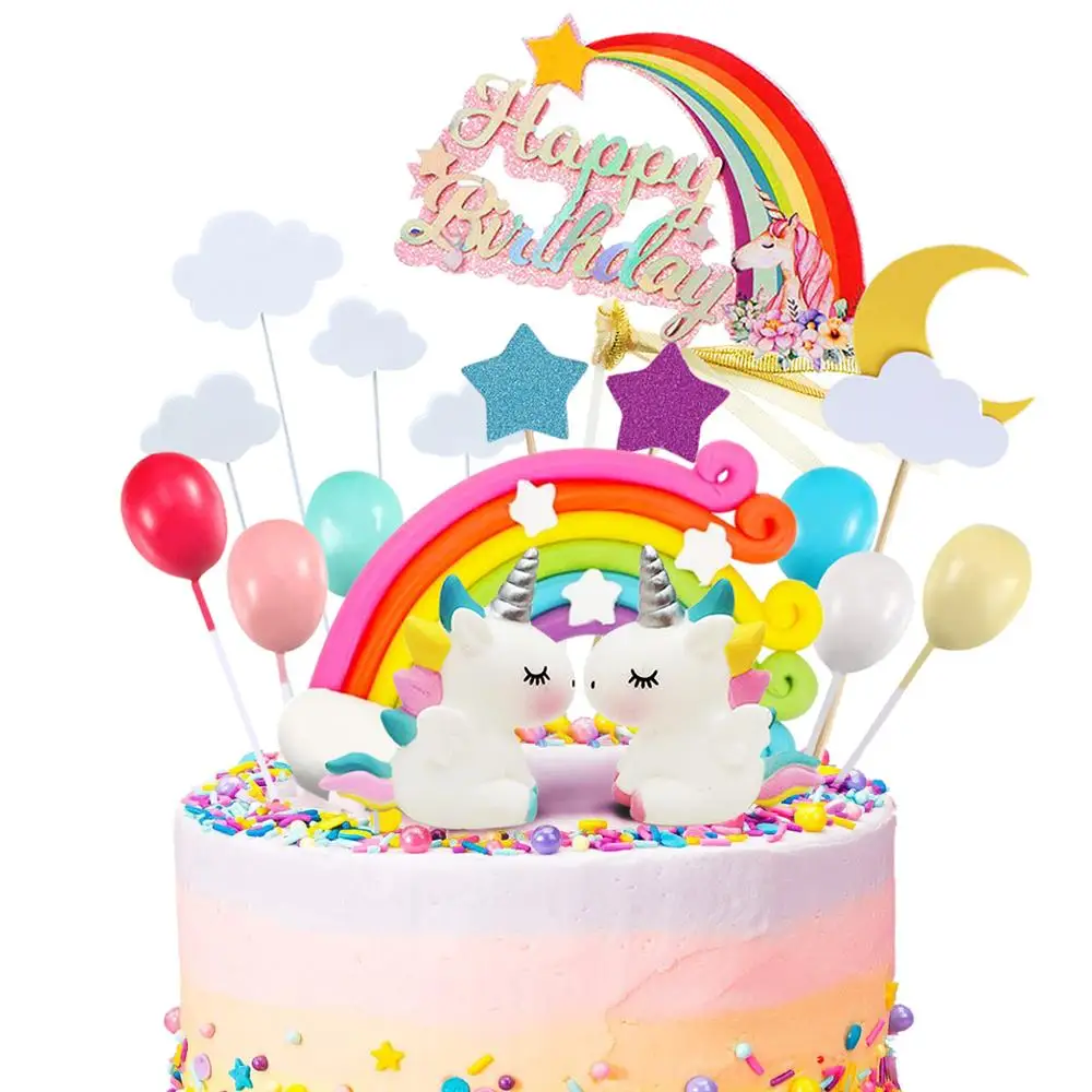 Fanhaus Единорог торт комплект экстракласса облако Радужный шар с днем рождения
