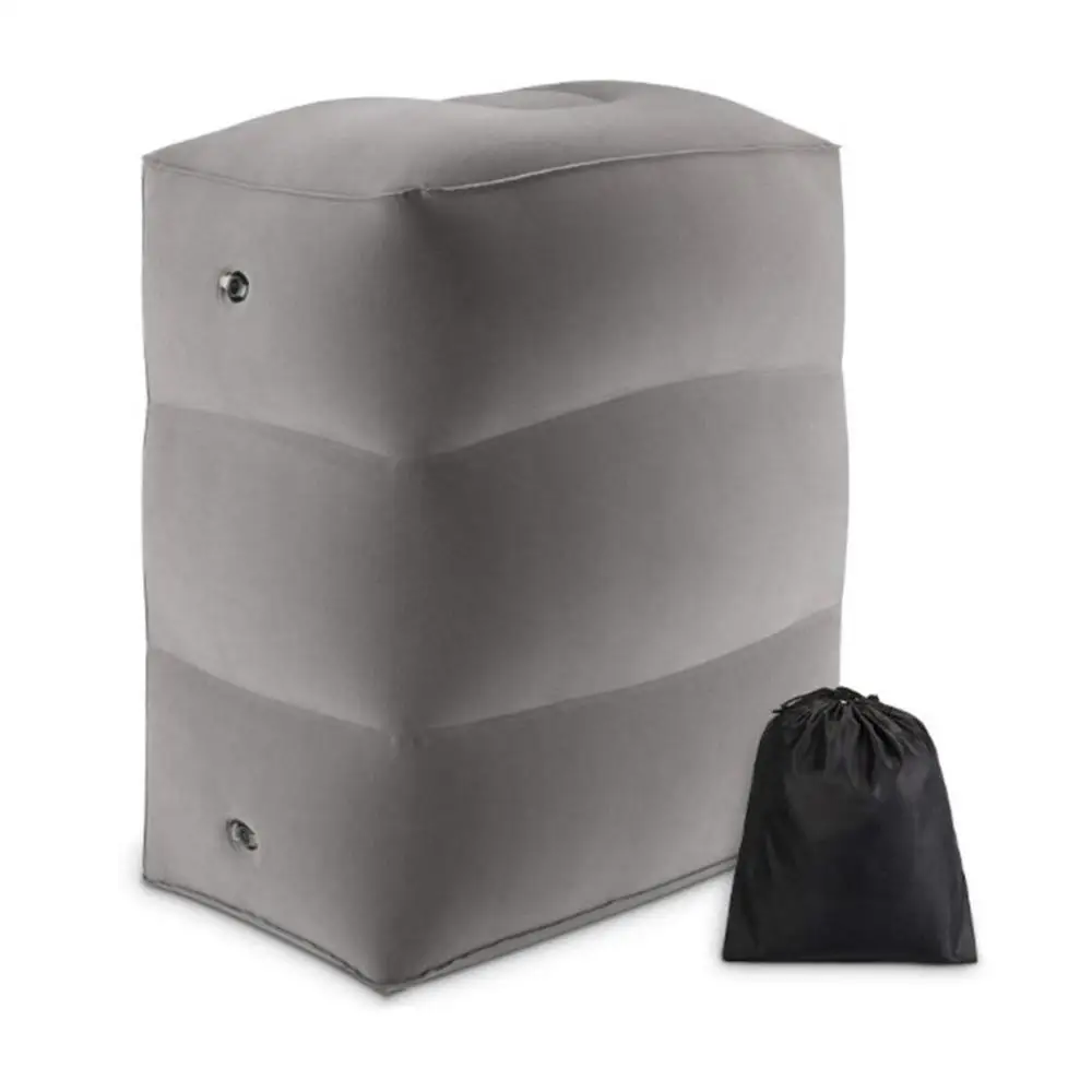 Надувная дорожная подставка для ног с флоком самолет теплый коврик складной