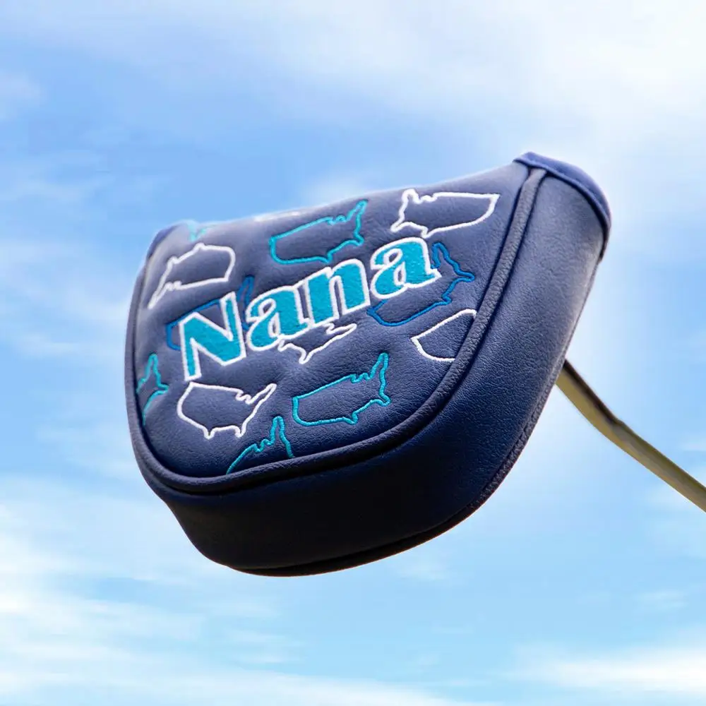 Чехол для клюшки гольфа Mallet Putter чехол головы в гольф-клуб кожаные чехлы Aliennana