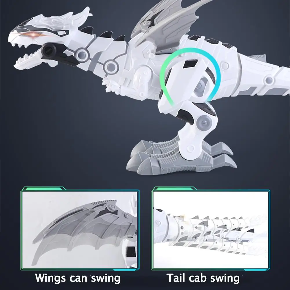 Большие механические динозавры с распылителем Мультяшные электронные ходячие