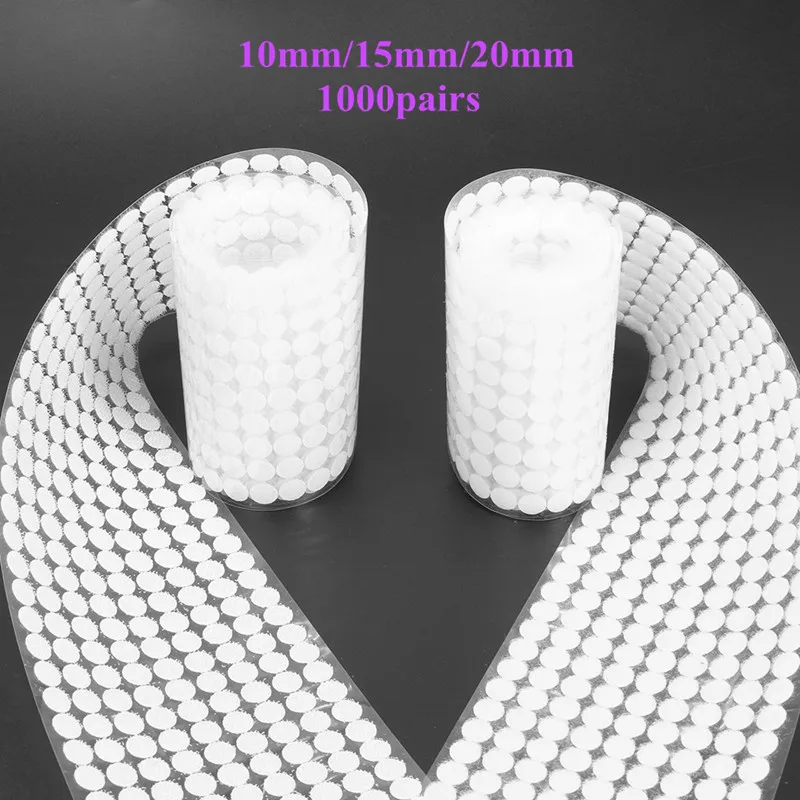 1000 пар нейлоновая самоклеящаяся лента двусторонний крепкий клей крюк и петля