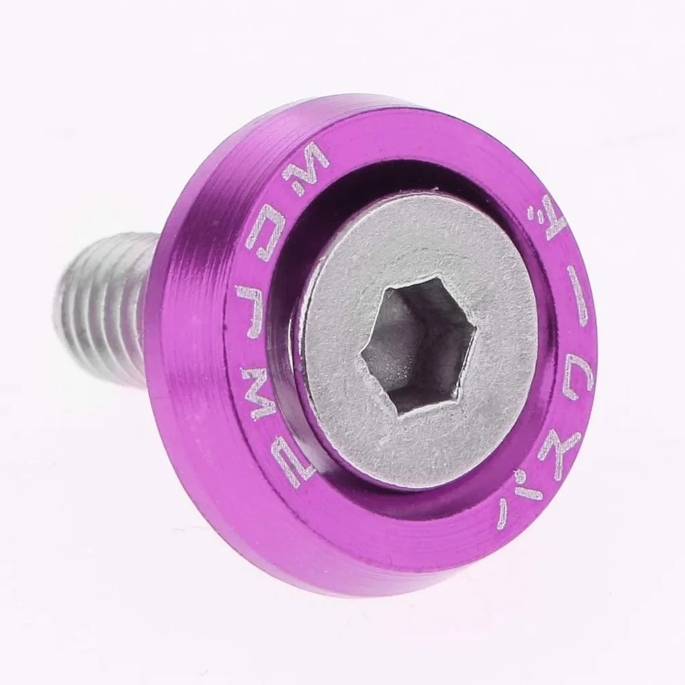 6 мм круглая головка винтовые болты прокладка шайба алюминий фиолетовый для