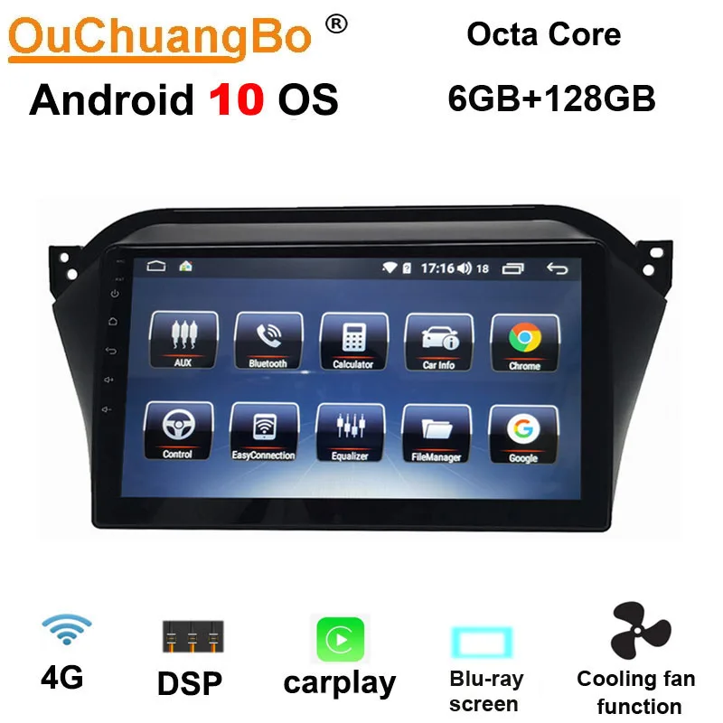 

Ouchuangbo 7862 car radio stereo for 10.1 inch JAC Refine S2 t40 android 10 GPS navigation multimedia player 6GB+128GB