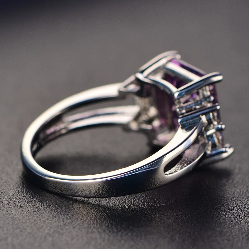 Новое рубиновое кольцо Настоящее кольца из стерлингового серебра 925 для женщин драгоценные камни натуральное для драгоценное серебряное кольцо обручальное кольцо с голубым топазом