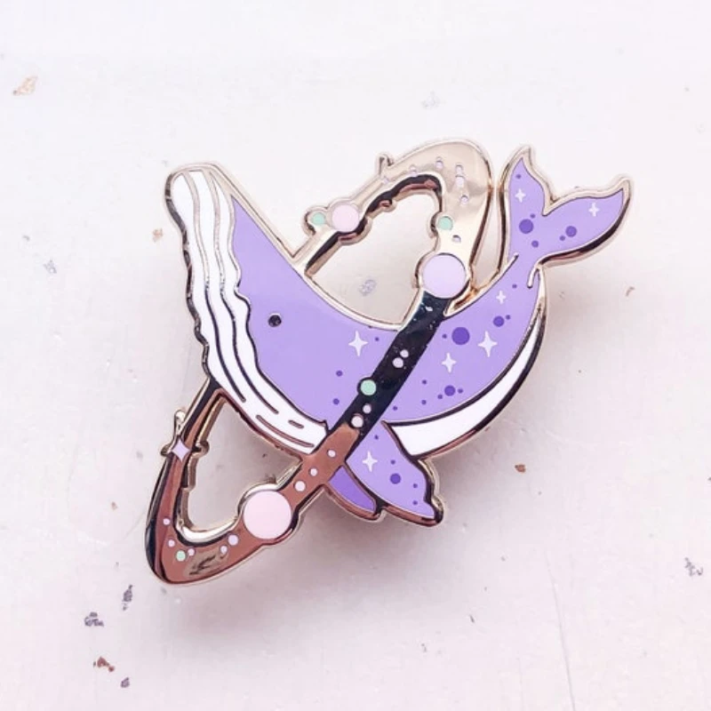

Cute Whale Enamel Pin Lapel Pins Badge Brooch Jewelry