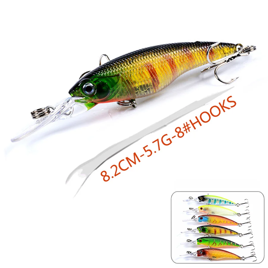 

1pcs Jerkbait Minnow Crankbaits Fishing Lures Sea Hard Bait Artificial Wobblers Jig Bait Carp Bass Pesca Fishing Tackle Swimbait