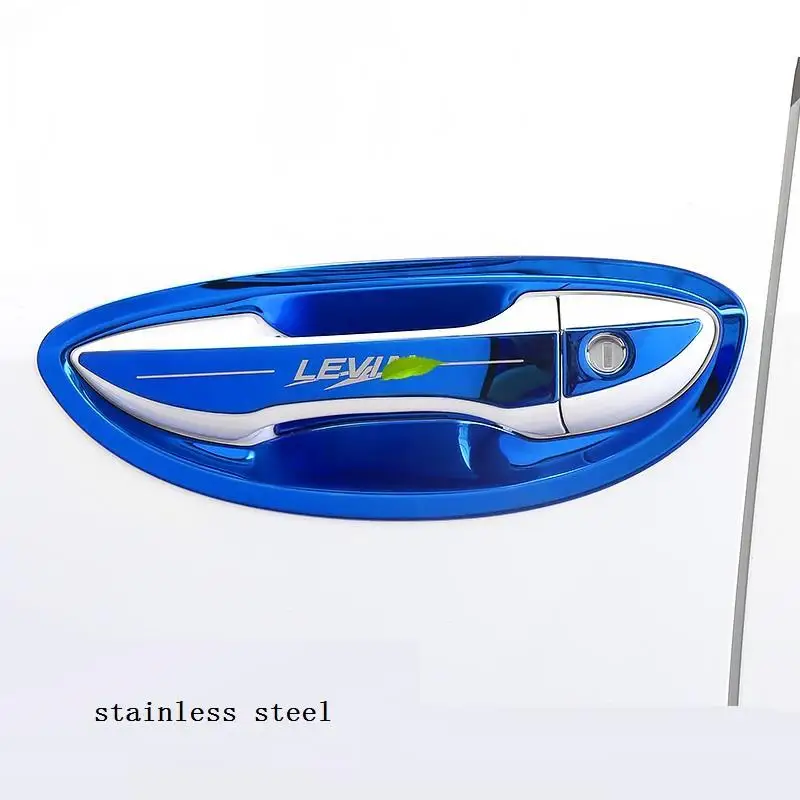 Хромированная Автомобильная дверная ручка внешние части яркие блестки наклейка