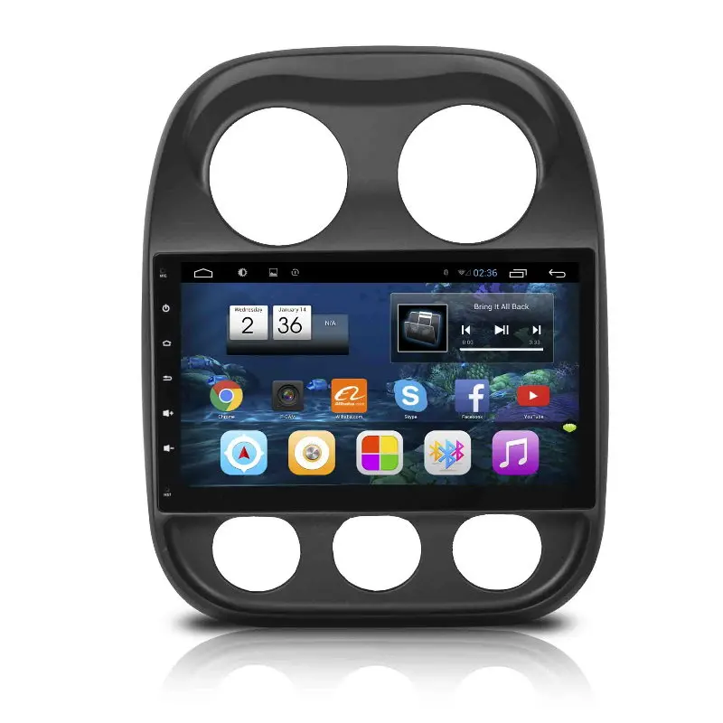 

Автомобильный GPS dvd-плеер для Jeep Compass 2009-2015 Android автомобильный Радио Стерео головное устройство HD сенсорный экран GPS NAVI навигационная система