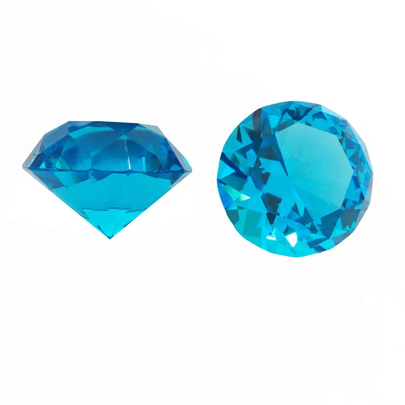 Новый богатый 30 мм 100 4 цвета бриллиантовый кристалл пресс папье для свадебной