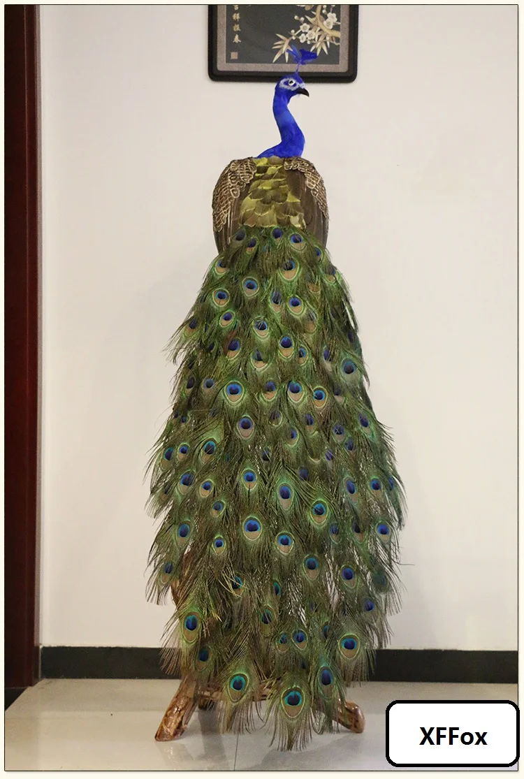 

long tail beautiful peacock model foam&feather colorful real life beautiful peacock bird gift about 150cm d0012