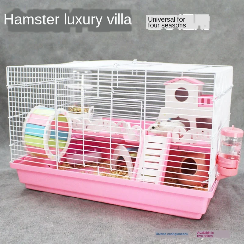 

Клетка для хомяка, базовая клетка, гнездо Золотого медведя, вилла для хомяка, одинарная и двойная колода, клетка для дома, кровать хомяка, див...