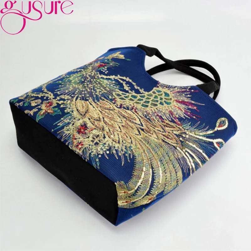 Сумка на плечо Gusure женская Большой Вместительный мессенджер в этническом стиле с