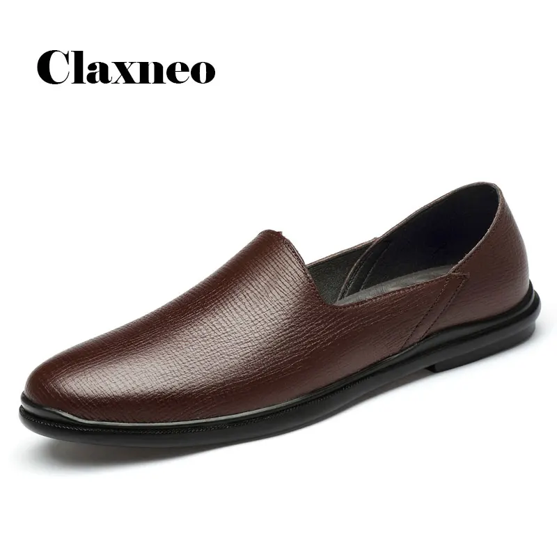 Мужские Водонепроницаемые мокасины из натуральной кожи мужские лоферы на