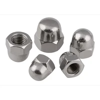 dome nuts a2 304 stainless steel acorn hex cap for metric coarse bolts screws m3 m4 m5 m6 m8 m10 m12